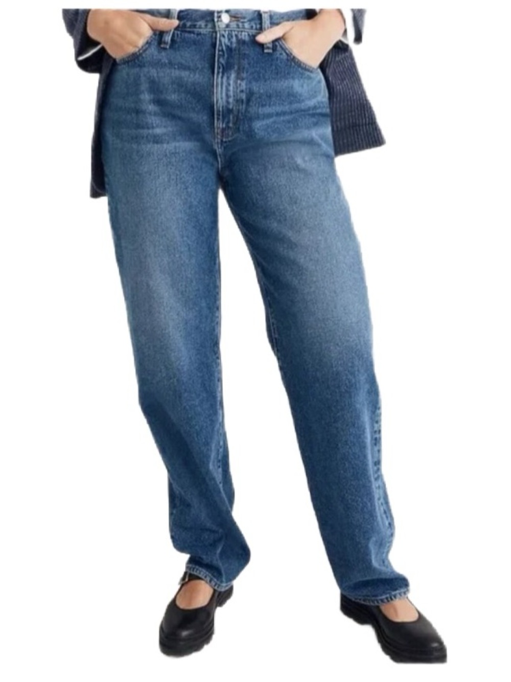Madewell Baggy Straight Jean Cotton/Hemp Size 27